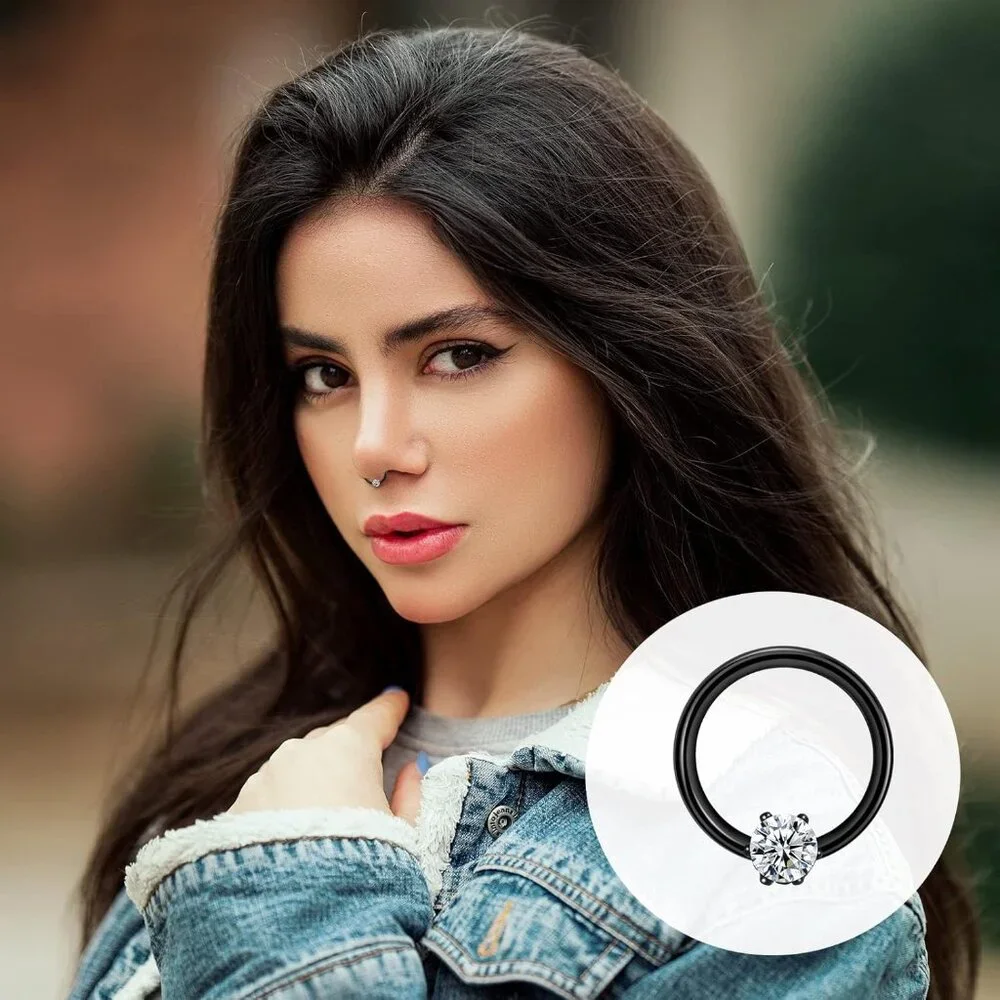 20-30 Pcs Septum Rings 16G Septum Jewelry - Surgical Steel Piercings Horseshoe H - Picture 5 of 7